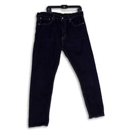 Mens Blue 508 Denim Dark Wash Stretch Pocket Tapered Leg Jeans Size 36x32