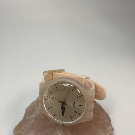 Designer Swatch Swiss Adjustable Strap Round Dial Analog Wristwatch image number 1
