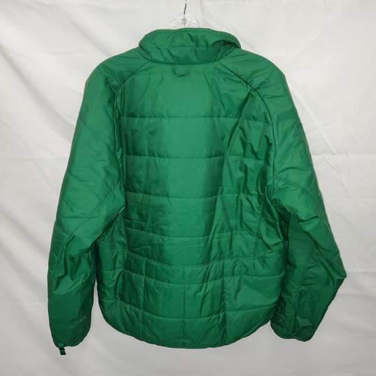 The North Face Green Full Zip Puffer Jacket Men's Size L image number 2