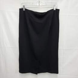 NWT Eileen Fisher WM's Milano Viscose Knit Black Pencil Skirt Size MM alternative image