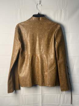 Charlotte Russe Women Brown Leather Like Jacket Size L alternative image