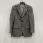 NWT Mens Gray Notch Lapel Flap Pockets Single Breasted Blazer Size 40 L image number 1