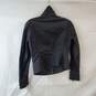 Size 00 Black Zip Front Military Style Jacket - Tag Attached image number 2