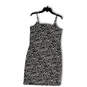 NWT Womens Black White Animal Print Square Neck Sleeveless Tank Dress Sz 6 image number 2