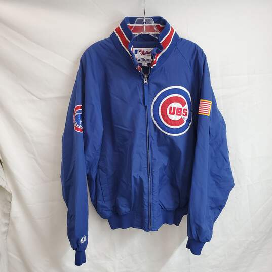 Majestic Athletic Authentic Collection Chicago Cubs Full Zip Jacket Size M image number 1