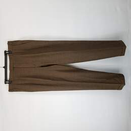 Zanella Men's Dress Pants L Brown