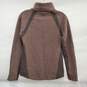 NWT Prana WM's Brandie Weathered Wool Brown Fleece Snap Button Pullover Sweater Size XS image number 2