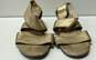 Michael Kors Gold Leather Strappy Sandals Shoes Size 7.5 M image number 2