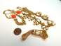 J. Crew Fossil & Swarovski Icy & Gold Tone Earrings Necklaces & Bracelet 77.5g image number 2