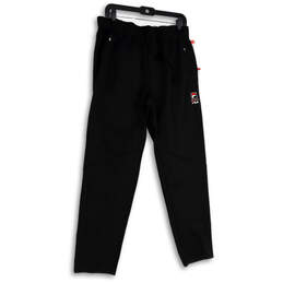 NWT Mens Black Elastic Waist Drawstring Pockets Pull-On Sweatpants Size M