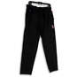 NWT Mens Black Elastic Waist Drawstring Pockets Pull-On Sweatpants Size M image number 1