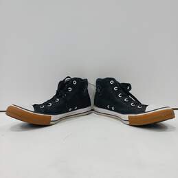 Converse All Star Black Canvas 6 Eye Lave Up Mid Top Sneakers Unisex M11 - W13 alternative image