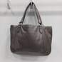 Cole Haan Gray Leather Tote Purse image number 2