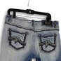 Womens Blue Denim Medium Wash Straight Leg Boyfriend Jeans Size 31 image number 4