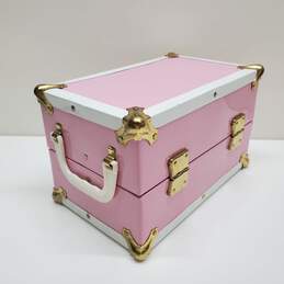 Vintage Doll Trunk Pink Chest 10x6x6in. alternative image