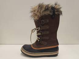 SOREL Joan Of Arctic Brown Rubber Suede Rain Snow Boots Women's Size 7 M alternative image