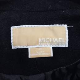 Michael Kors Women's Black Wool Coat Size 10 alternative image