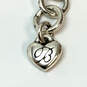 Designer Brighton Silver-Tone Wheat Chain Heart Shape Pendant Necklace image number 4