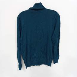 Ann Taylor Women's Blue Thin/Lightweight Turtle Neck Sweater Size L NWT alternative image