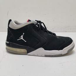 Air Jordan Black Athletic Black Leather Shoes Size 10