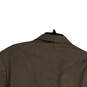 Mens Brown Long Sleeve Notch Lapel Front Pockets Two Button Blazer Size 42L image number 4