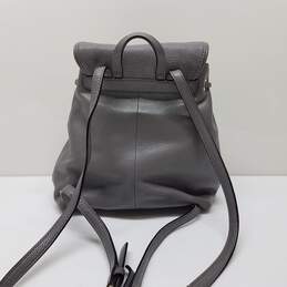 Kate Spade New York Mulberry Street Pebbled Leather Grey Drawstring Bag/Backpack alternative image