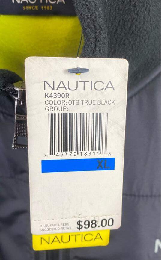Nautica Men Black Fleece Jacket L image number 5