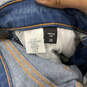 Womens Blue Denim Button Fly 5-Pocket Design Bootcut Leg Jeans Size 26 image number 4