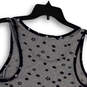 Womens Gray Blue Stars Print Sleeveless Scoop Neck Pullover Tank Top Size M image number 4