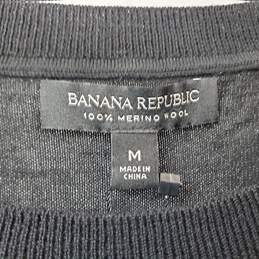 Banana Republic Merino Wool Black Pullover Sweater Women's M alternative image