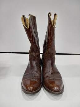 Men's LAREDO Brown Leather Western Cowboy Boots Size 10.5 alternative image