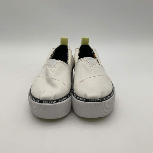 Womens Alpargata Boardwalk 10016535 White Black Slip-On Sneaker Shoes Sz 7 image number 1