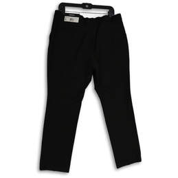 NWT Womens Black Flat Front Slash Pocket Skinny Leg Dress Pants 36x29 alternative image