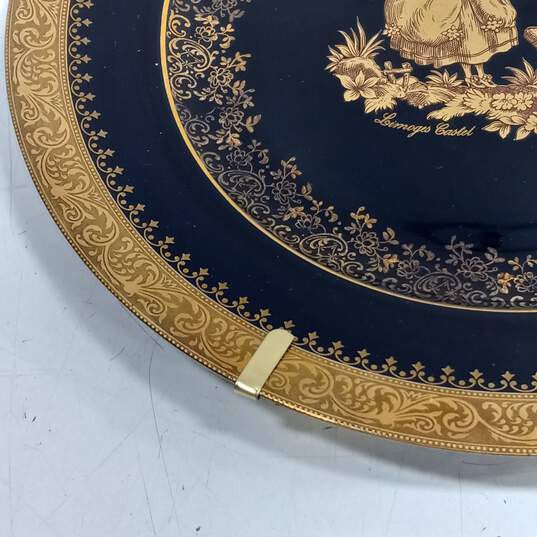 Vintage French Limoges Castel 22K Gold Porcelain Plate image number 2