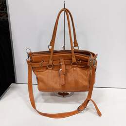 Sereno Tan Leather Shoulder Bag Purse