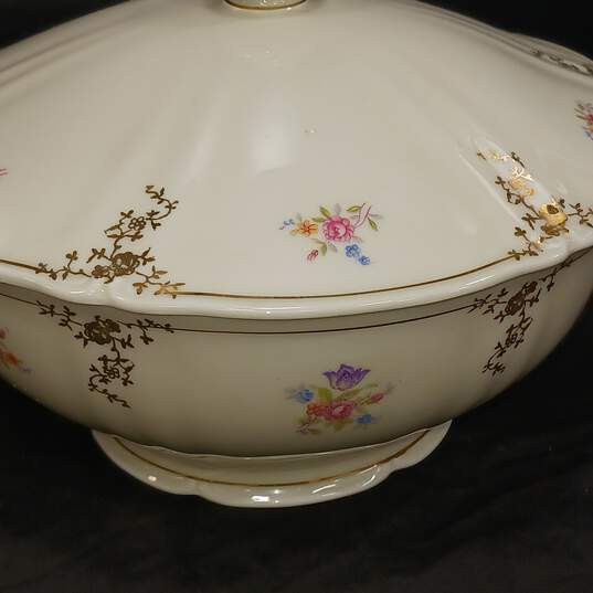 Pair of Bavaria Floral China Serving Bowls image number 1