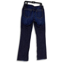 Womens Blue Denim Medium Wash Stretch Pockets Straight Leg Jeans Size 8 alternative image