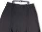 Womens Black Elastic Waist Regular Fit Flared Back Zip A-Line Skirt Size 24W image number 4