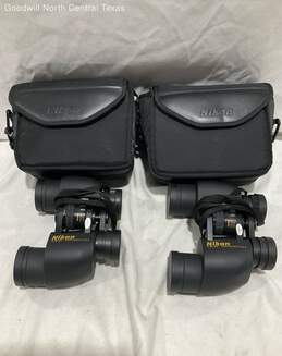 2 Nikon Stayfocus Plus II Binoculars