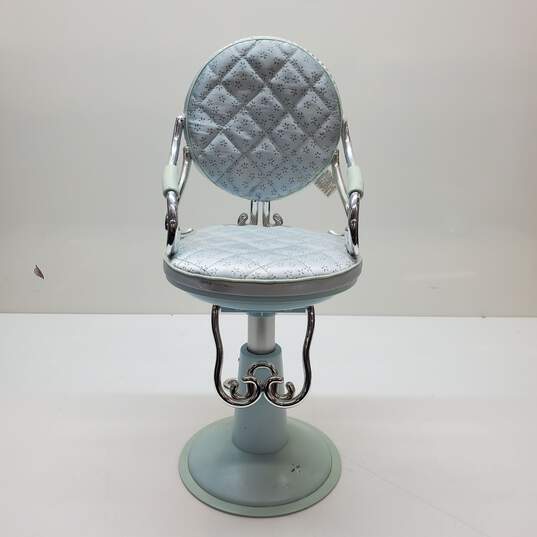 Our Generation Doll Blue Salon Chair image number 1