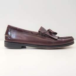 Florsheim Burgundy Leather Kiltie Tassel Loafers Shoes Men's Size 10 D alternative image
