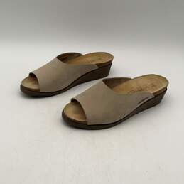 Mephisto Womens Brown Open Toe Sip On Wedge Heel Slide Sandals Size 40 alternative image