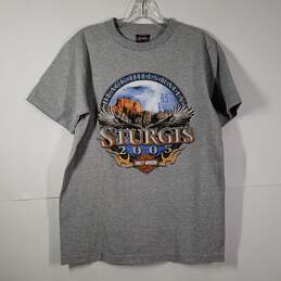Mens Sturgis 2005 Black Hills Rally 65th Annual Graphic T-Shirt Size Medium