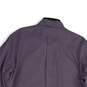 NWT Mens Purple Spread Collar Long Sleeve Button-Up Shirt Size TL image number 4