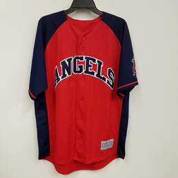 Mens Red Los Angeles Angels Tori Hunter #48 MLB Baseball Jersey Size L
