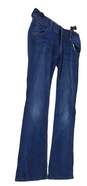 Womens Blue Regular Fit Medium Wash Denim Bootcut Leg Jeans Size 28 image number 3