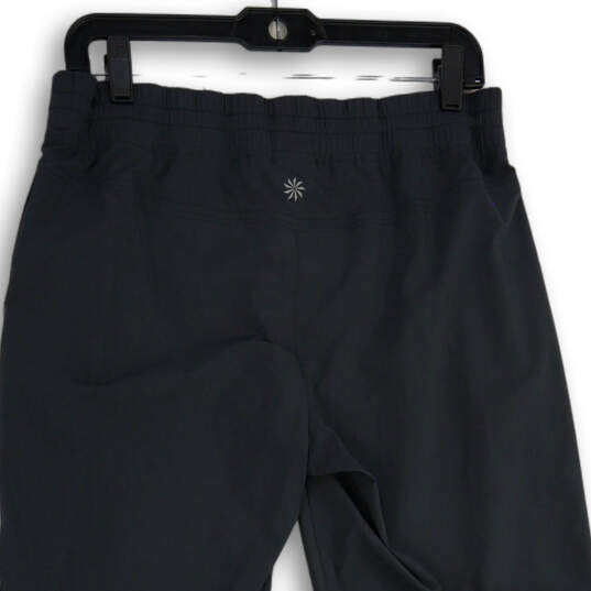 Womens Gray Drawstring Pockets Tapered Leg Activewear Jogger Pants Size 8 image number 4