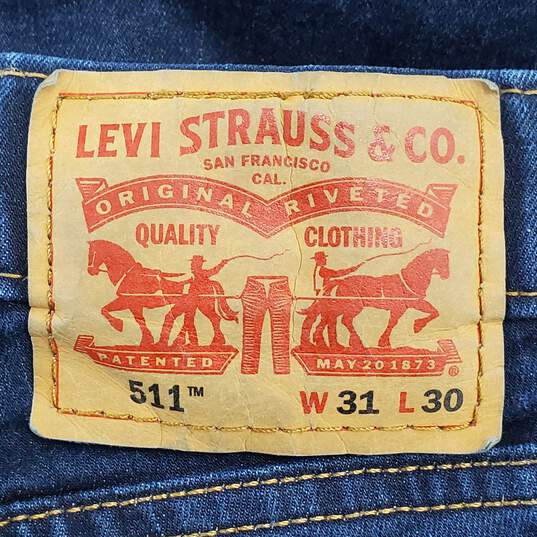 Levi Strauss & Co Men Blue Jeans Sz W31 image number 3