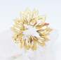 Vintage & Contemporary Monet & Fashion Faux Pearl Rhinestone Gold Tone Statement Brooches 91.5g image number 6