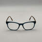 Warby Parker Womens Becker 8351 Blue Brown Prescription Eyeglasses w/ Case image number 1